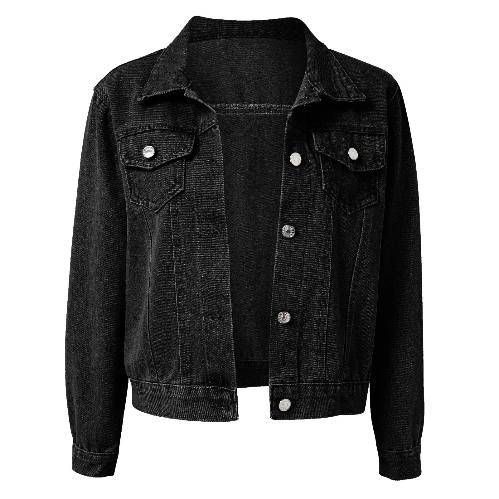 Stijlvol Plus Size Denim Jasje