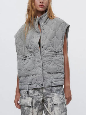 Ladies Winter Gilet Retro
