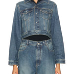 Denim Jacket Hoodie and Patchwork