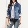 Stijlvol Plus Size Denim Jasje