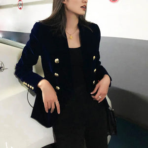 Elegant velvet blazer