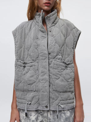 Ladies Winter Gilet Retro