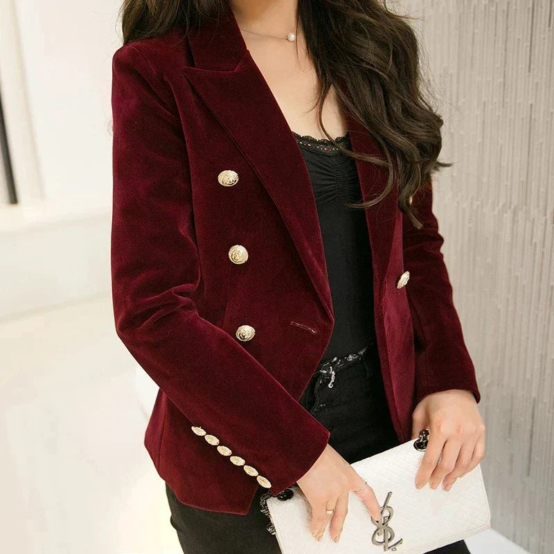 Elegant velvet blazer