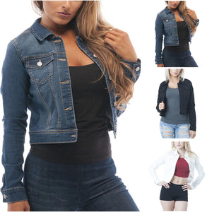 Stijlvol Gewassen Denim Button-Up Jasje