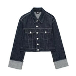 Vintage Hals Jas Met Lange Mouwen