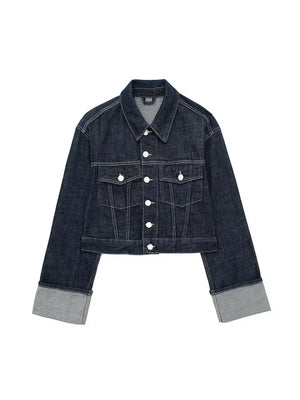 Vintage Hals Jas Met Lange Mouwen