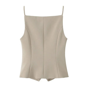 Dames Casual Knopen Vest