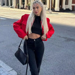 Casual Knoop Blazer Korte Jassen