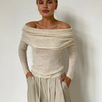 Stijlvolle Off-shoulder Trui
