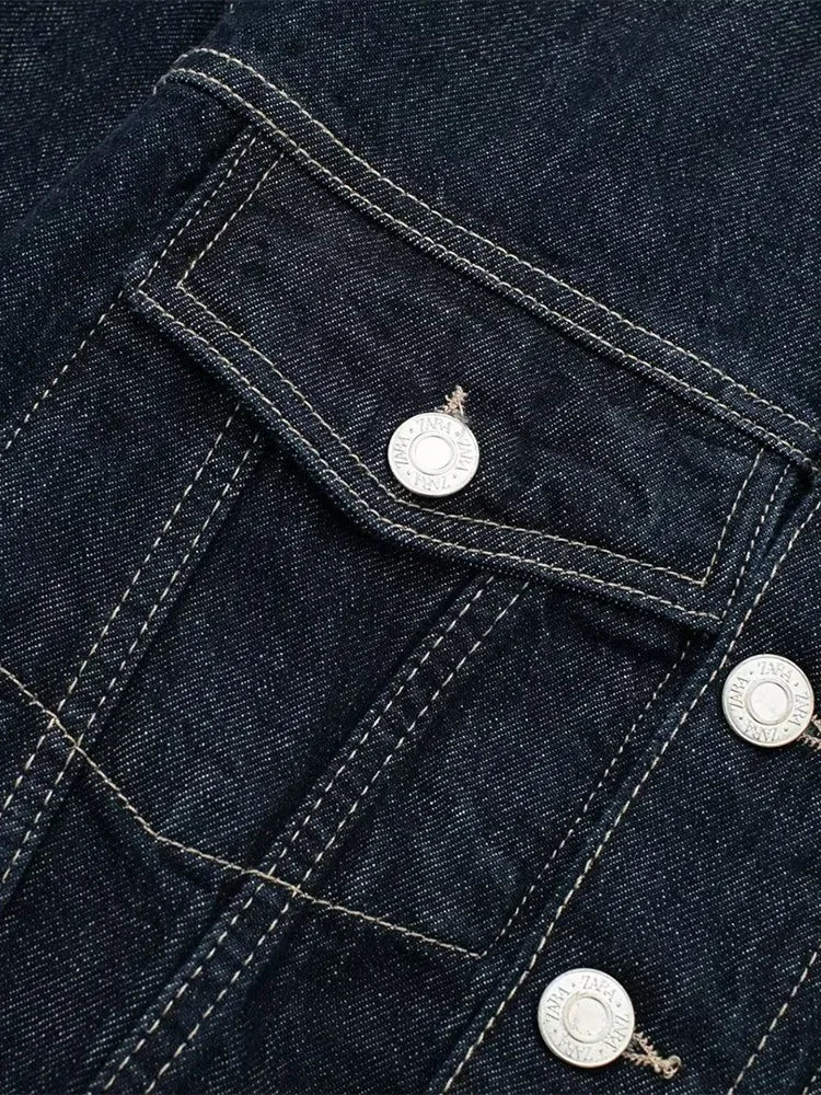 Vintage Hals Jas Met Lange Mouwen