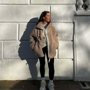 Dubbelzijdige Fleece Winter Jas
