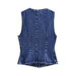 Stijlvol Slim Fit Denim Vest