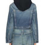 Denim Jacket Hoodie and Patchwork