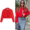 Casual Knoop Blazer Korte Jassen