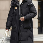 Larissa Lange Gewatteerde Puffer Winterjas voor Dames – Stijlvolle Warmte en Luxe Bescherming voor de Koudste Dagen!
