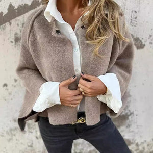 Korte Faux Cashmere Jas – Elegant, Zacht & Warm