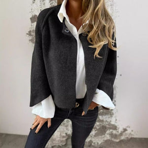 Korte Faux Cashmere Jas – Elegant, Zacht & Warm