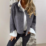 Korte Faux Cashmere Jas – Elegant, Zacht & Warm