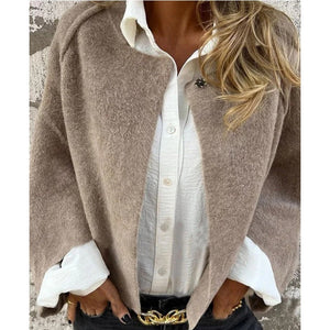 Korte Faux Cashmere Jas – Elegant, Zacht & Warm