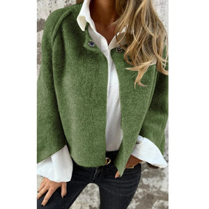 Korte Faux Cashmere Jas – Elegant, Zacht & Warm
